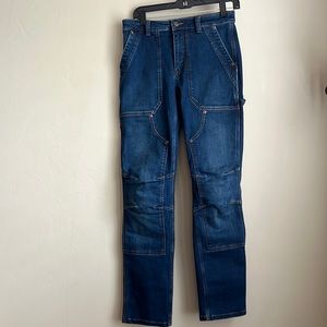 Duluth Trading co double chap jeans size 6 high waisted EUC